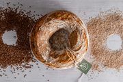 Bread ring made from ORGANIC 4 GRAIN BREAD MIX