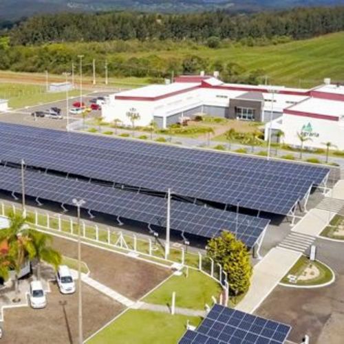 Solar plant at the Brasil location