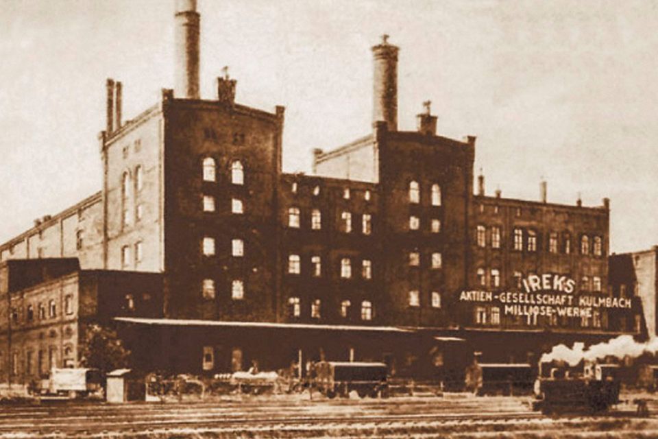 Historical photograph of the IREKS company building